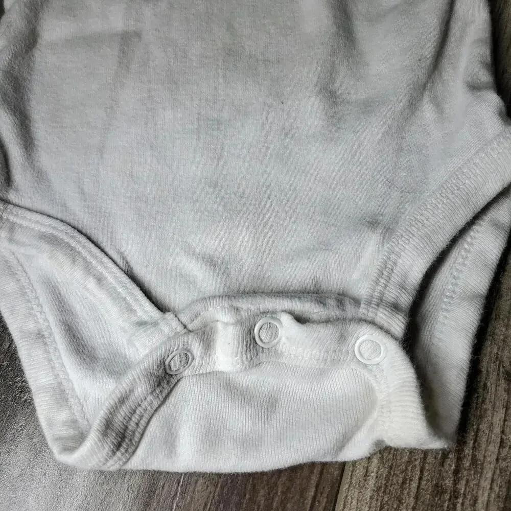 Baby Boy Casual Top Bundle - 3 Bodysuits - Gray White - Happy Camper & Grateful